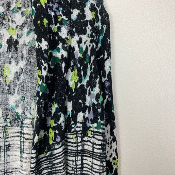 Nic+Zoe Long Open Front Cardigan Sweater Petite Size PM Linen Blend - Picture 3 of 6